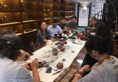 悅砂一一東籬七子宜興論道(紫砂文化到雕塑文化)